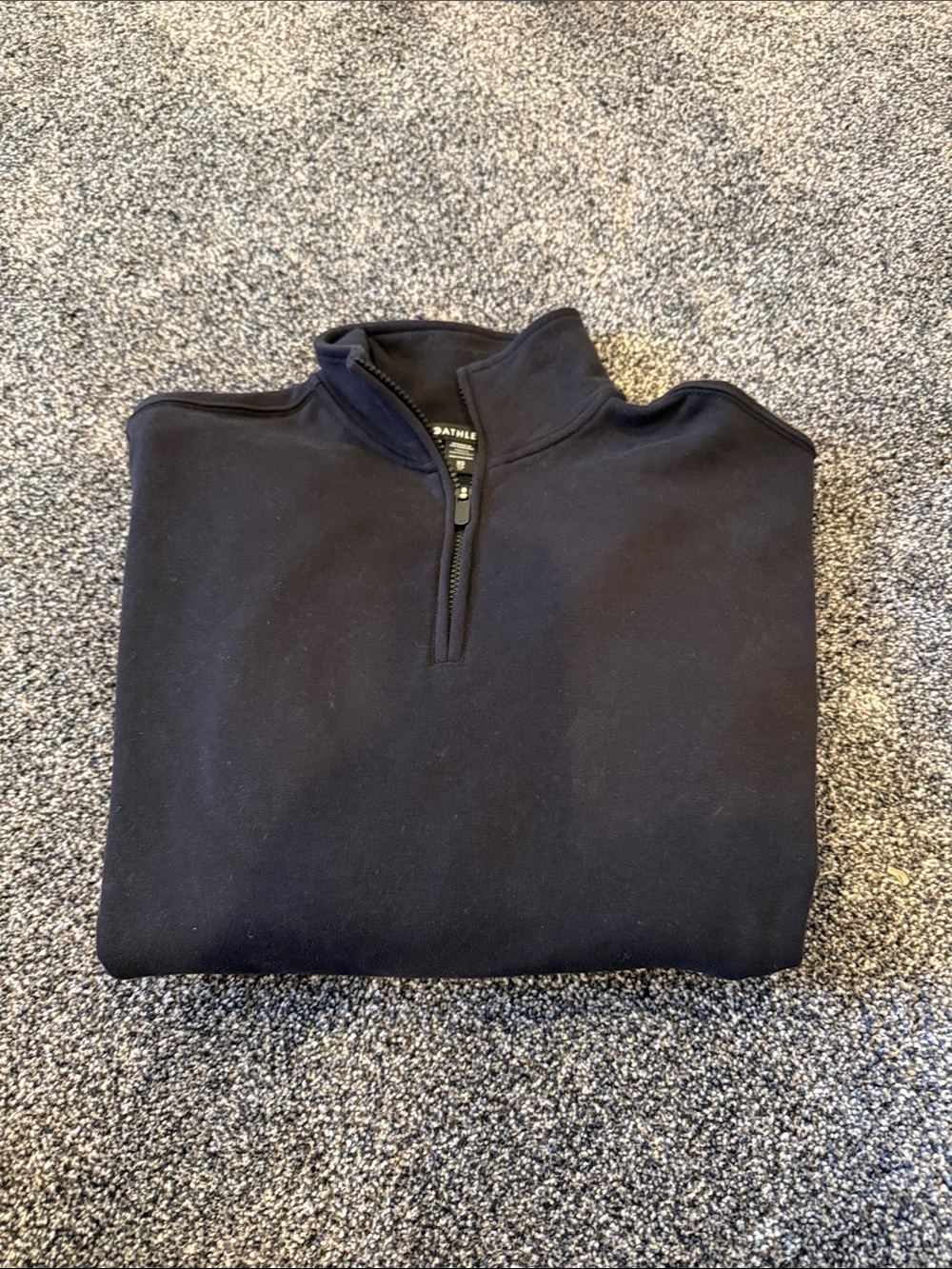 Black Quarter-Zip Sweater